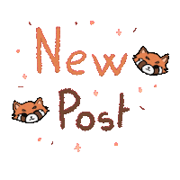 Napash new post red panda instagif redpanda Sticker