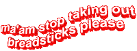 breadsticks Sticker by AnimatedText