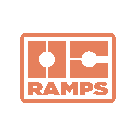 ocramps skateboard oc skater orange county Sticker
