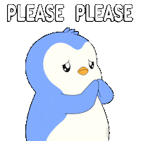 Begging Please Please Sticker by Pudgy Penguins