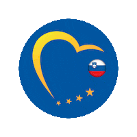 Heart Flag Sticker by EPP Group in the European Parliament