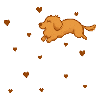 chloeandlala dog dachshund 狗 sausage dog Sticker
