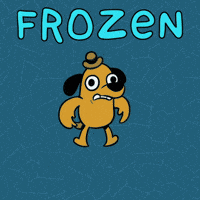 Numskull_Games scared fear frozen this is fine GIF