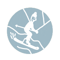 Ski Sticker by Chilowé