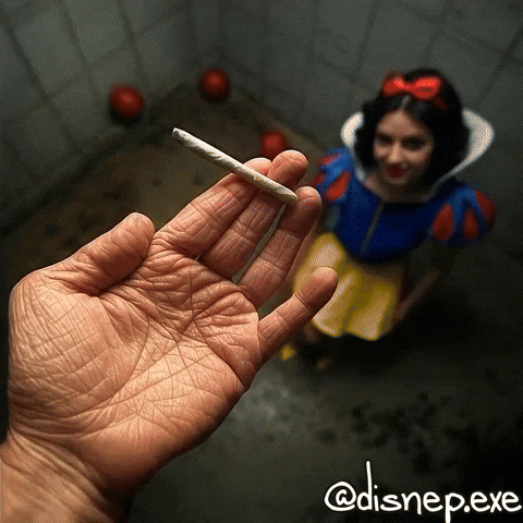Snow White Smoking GIF