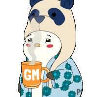 Tired Good Morning Sticker by Pudgy Penguins
