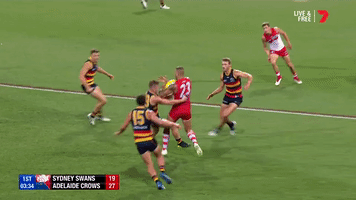 round 5 tackle GIF by Adelaide Crows