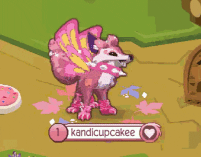 An Animal Jam user named kandicupcakee. Their avatar brown and pink coyote with pink wings and a pink bow on its head. An Animal Jam user named kandicupcakee. Their avatar brown and pink coyote with pink wings and a pink bow on its head.