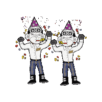 Turn Up Drinking Sticker by Zhot