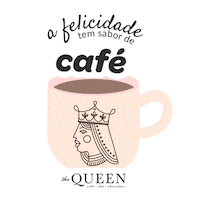 thequeencafe coffee cafe thequeen thequeencafeteria Sticker
