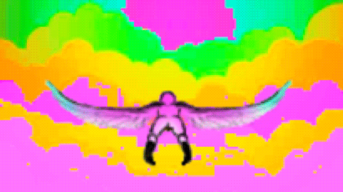 pixel flying GIF by Tara
