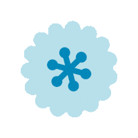 Christmas Snowflake Sticker by Sharebox