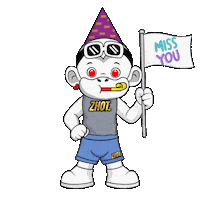 Miss You Party Sticker by Zhot