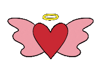 Heart Angel Sticker