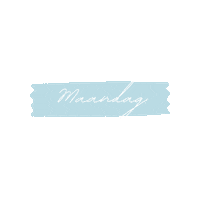 Maandag Sticker by Comfy & Cosy by Lisa