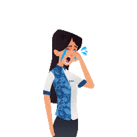99indonesia girl cry nico 99indonesia Sticker