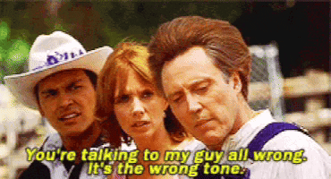 ryangraziano react christopher walken clem joe dirt GIF