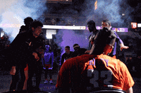 Mens Basketball Dance GIF by UE Athletics
