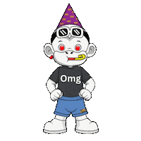 White Monkey Omg Sticker by Zhot