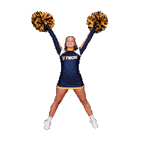 Cheer Cheerleader Sticker by WVU Tech Golden Bears