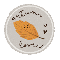Fall Season Love Sticker