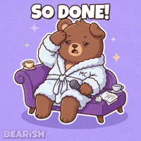 Tired Coffee GIF by BEARISH
