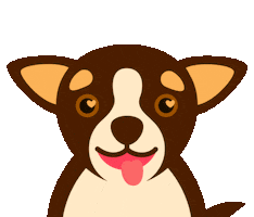 Happy Dog Sticker by Jackie Lay