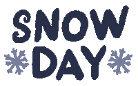 Snow Day Text Sticker