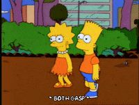 Scared Season 4 GIF by The Simpsons