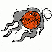 Estranho art basketball fire nba GIF