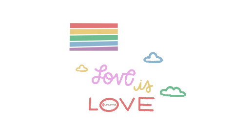 LSY031 giphyupload love rainbow proud Sticker