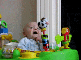 surprised baby GIF