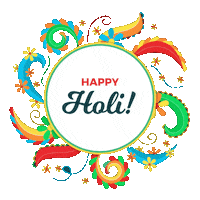 Happy Holi Sticker by techshida