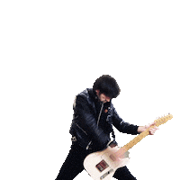 Rocking Elvis Presley Sticker by CALABRESE