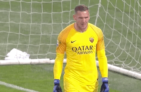 excited robin olsen GIF by AS Roma