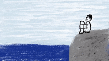 Looking Out Thinking Of You GIF by Barbara Pozzi