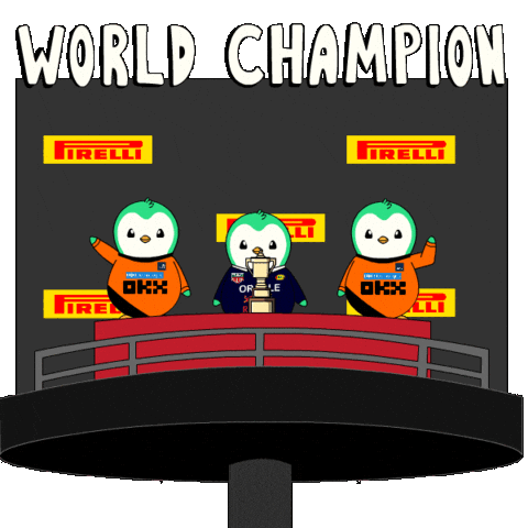 World Champion Penguin Sticker by Abster