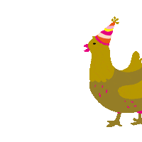 Bunny Chicken Sticker