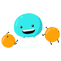Kids Orange Sticker by Onecare Wellness