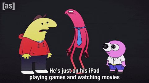 Playing Games Ipad GIF by Adult Swim
