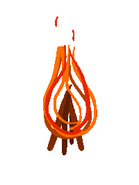 Fire Burn Sticker