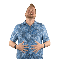 Belly Laugh Laughing So Hard Sticker by DaveAndMahoney