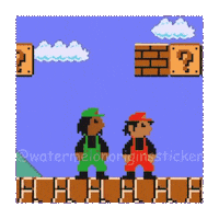 Mario Luigi Sticker
