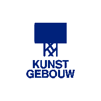 Kunstgebouw_communicatie logo blauw kunstgebouw Sticker