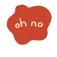 Oh No Blob Sticker by carriesloane