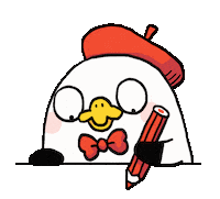 mercylokki pencil 鳥 鉛筆 お絵描き Sticker