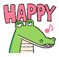 Happy Sticker