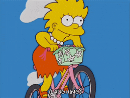 lisa simpson smiling GIF