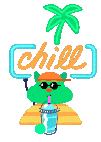Summer Chill Sticker by Chromosphere