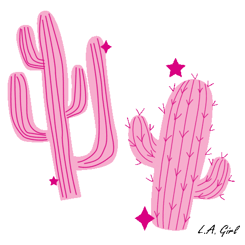 Music Festival Pink Cactus Sticker by L.A. Girl